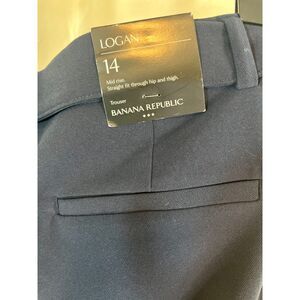 Banana Republic size 14 navy Logan dress pant NWT